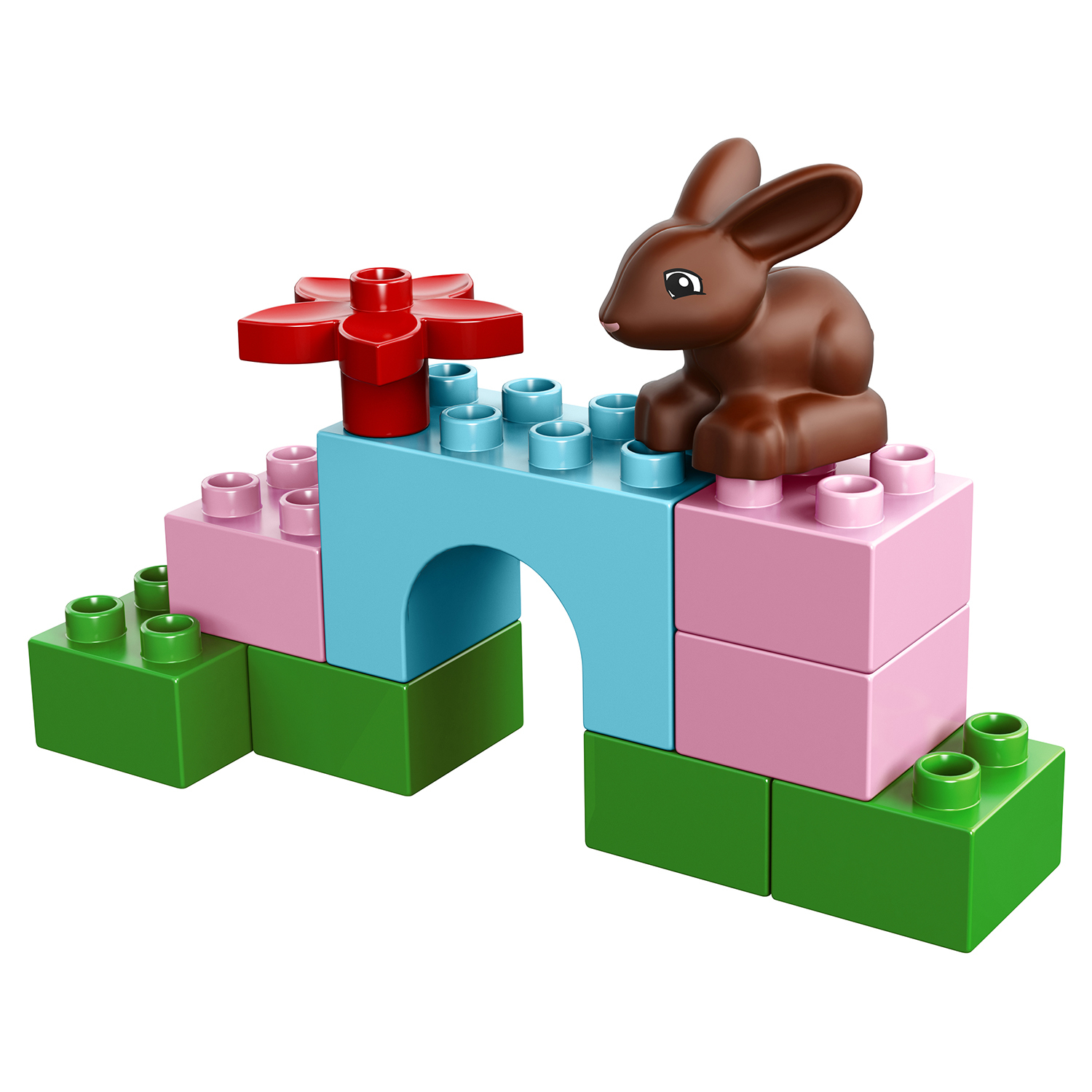 Конструктор LEGO DUPLO Лучшие друзья курочка и кролик блочный - фото 14