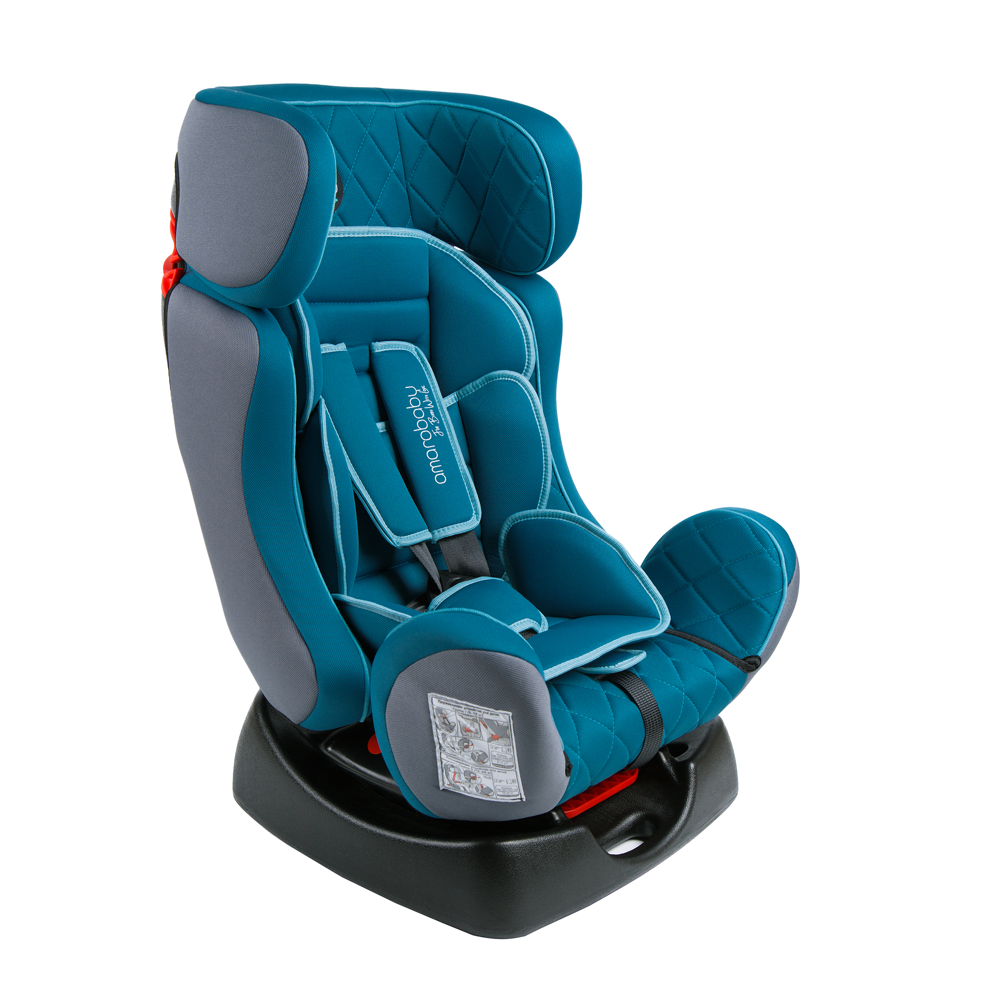 Автокресло Amarobaby Professional 0+/I/II Бирюзовый - фото 1