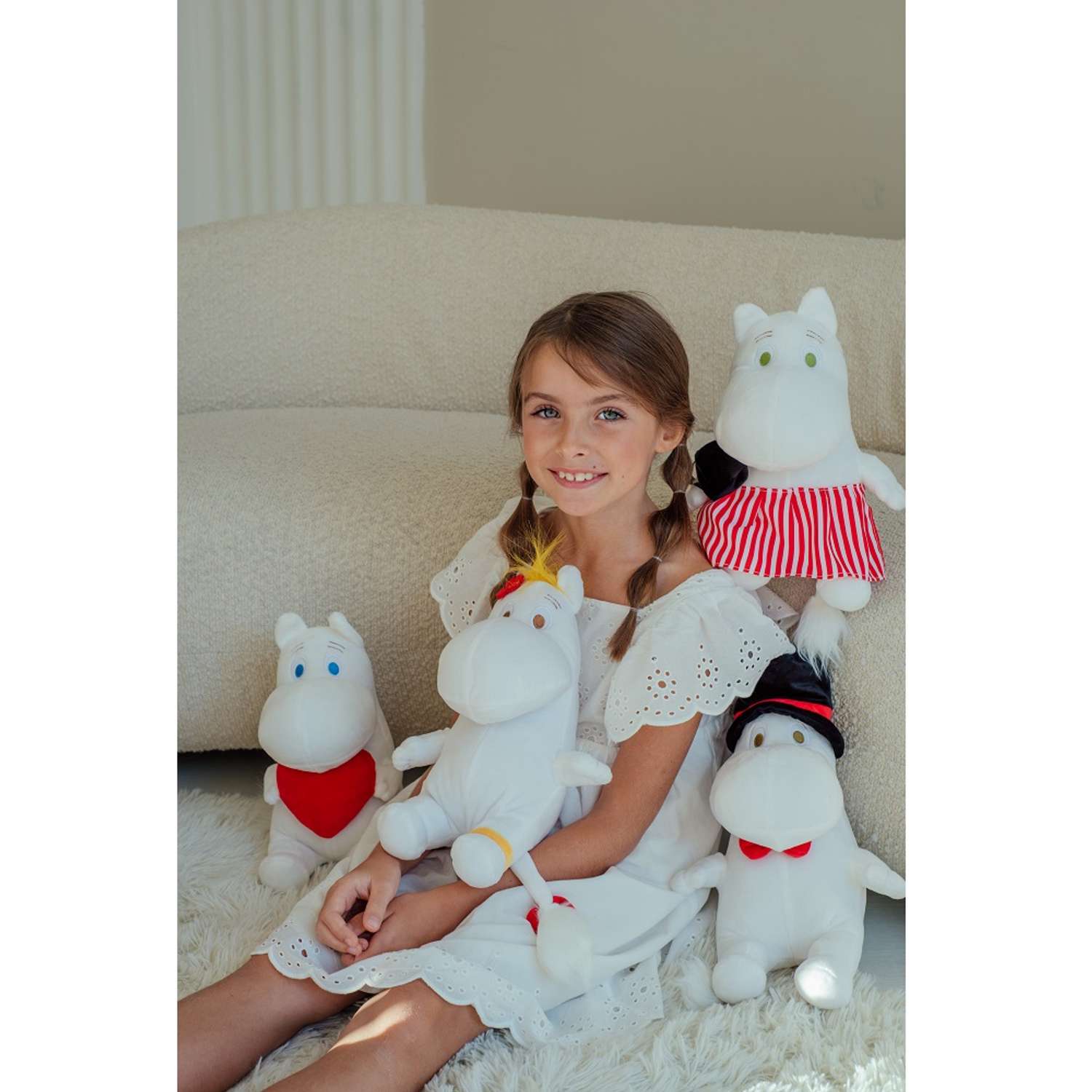 Мягкая игрушка Moomin Муми-тролль с сердцем 27 см - фото 6