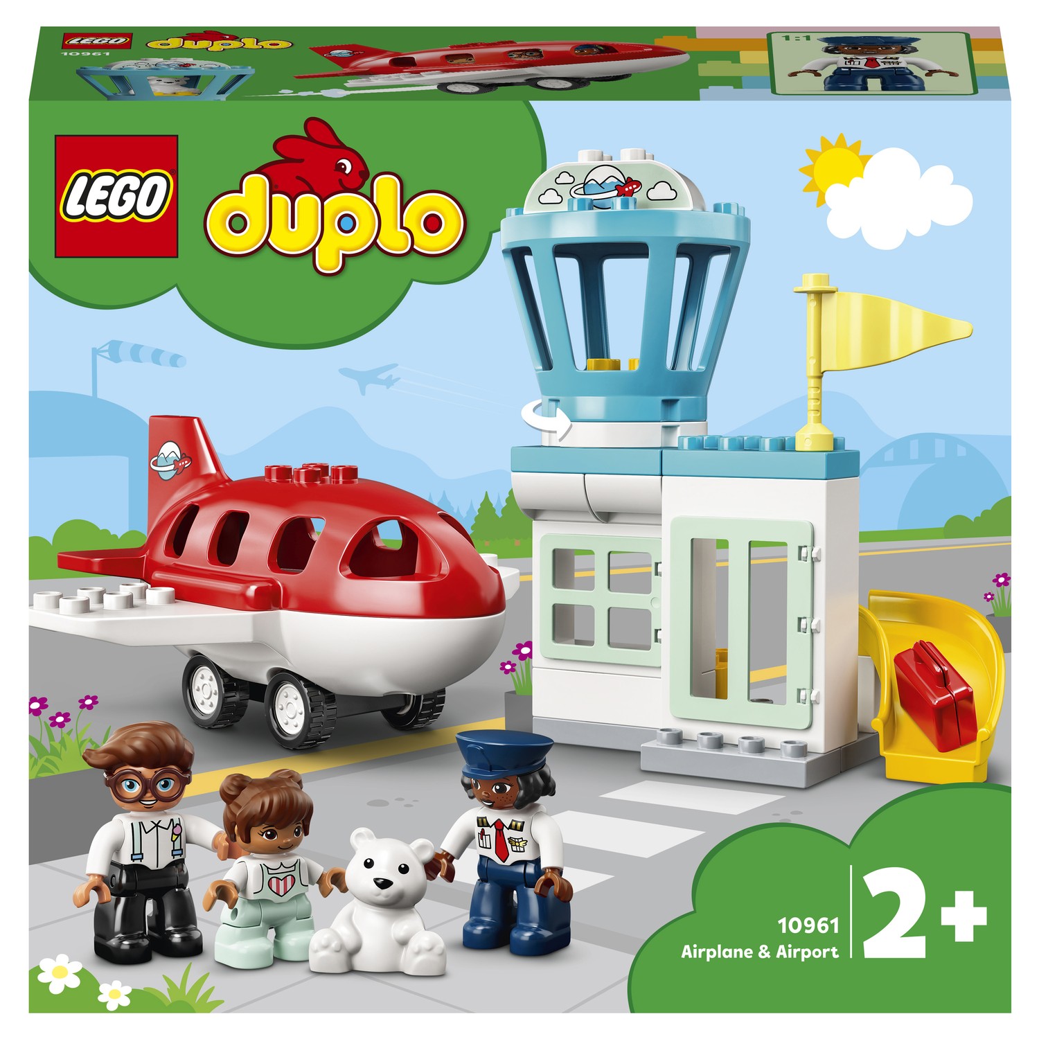 Конструктор LEGO DUPLO Town Самолет и аэропорт 10961 купить по цене 1999 ₽  в интернет-магазине Детский мир