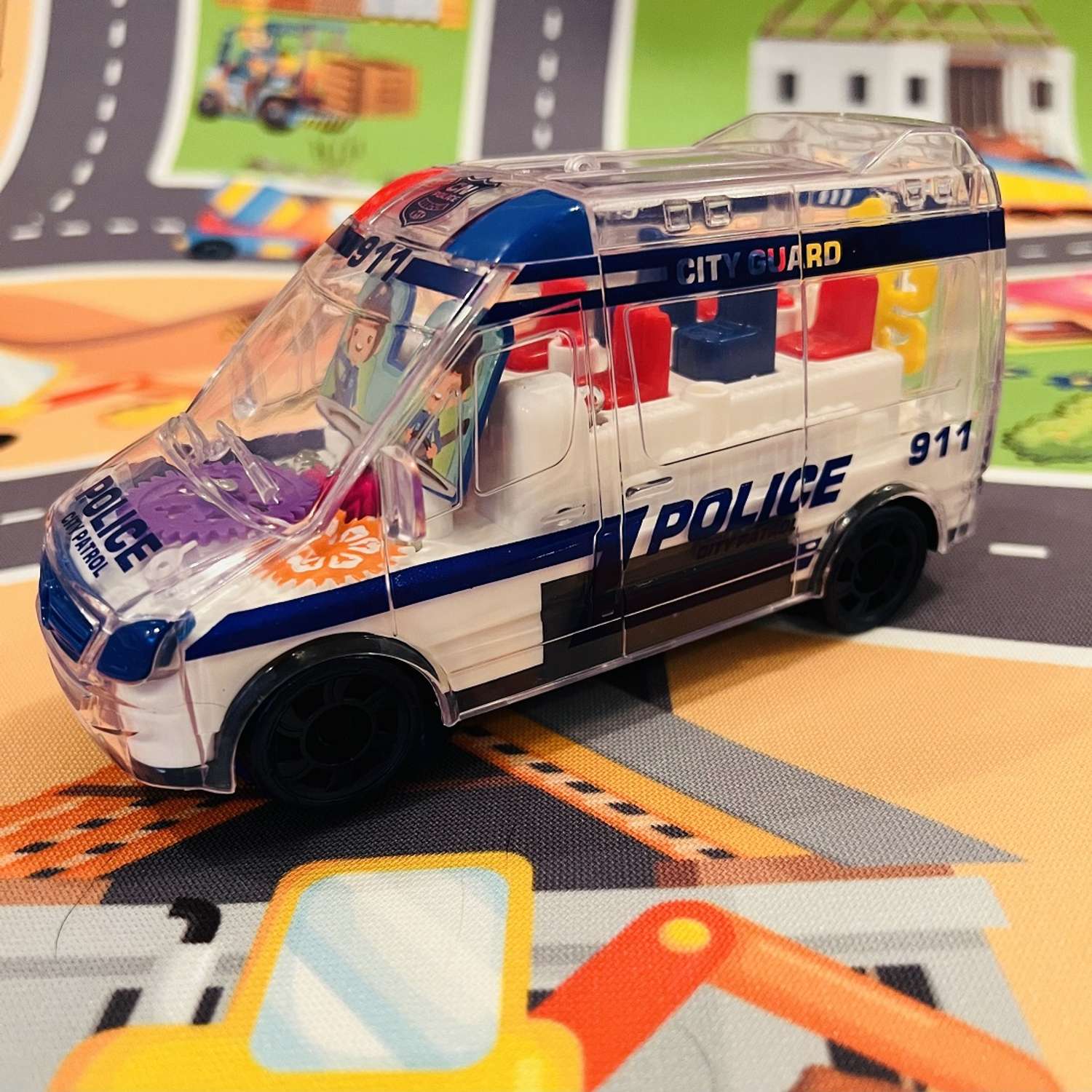 Интерактивная игрушка Panawealth International полиция с шестеренками и звуковым эффектом - фото 1