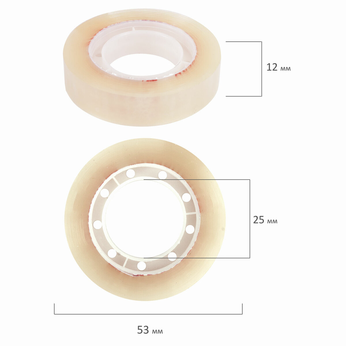 Клейкая лента Brauberg канцелярская 12*33м 2шт 221694 - фото 3