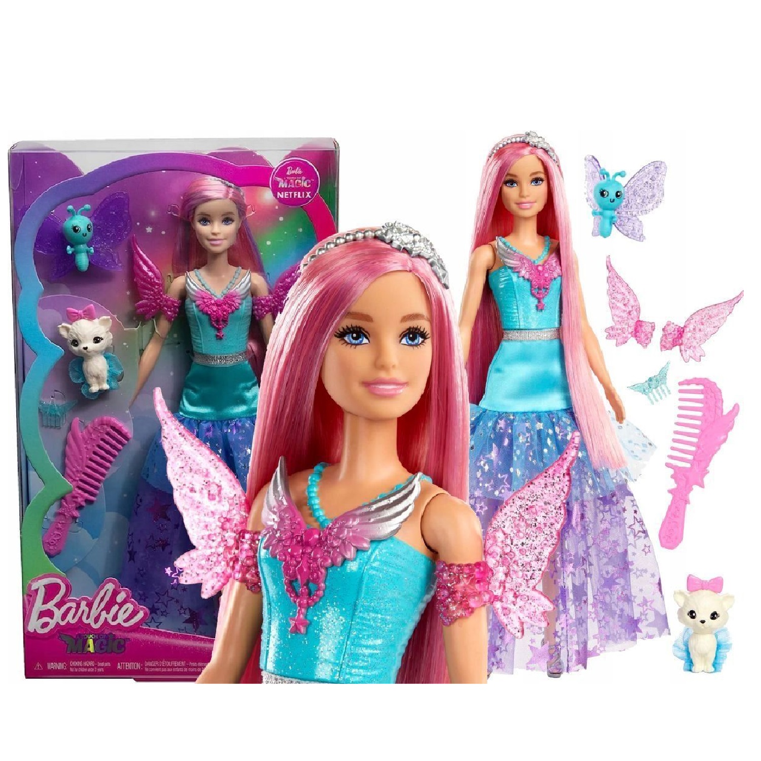 Кукла модельная Barbie A Hidden Magic Малибу HLC32 - фото 4