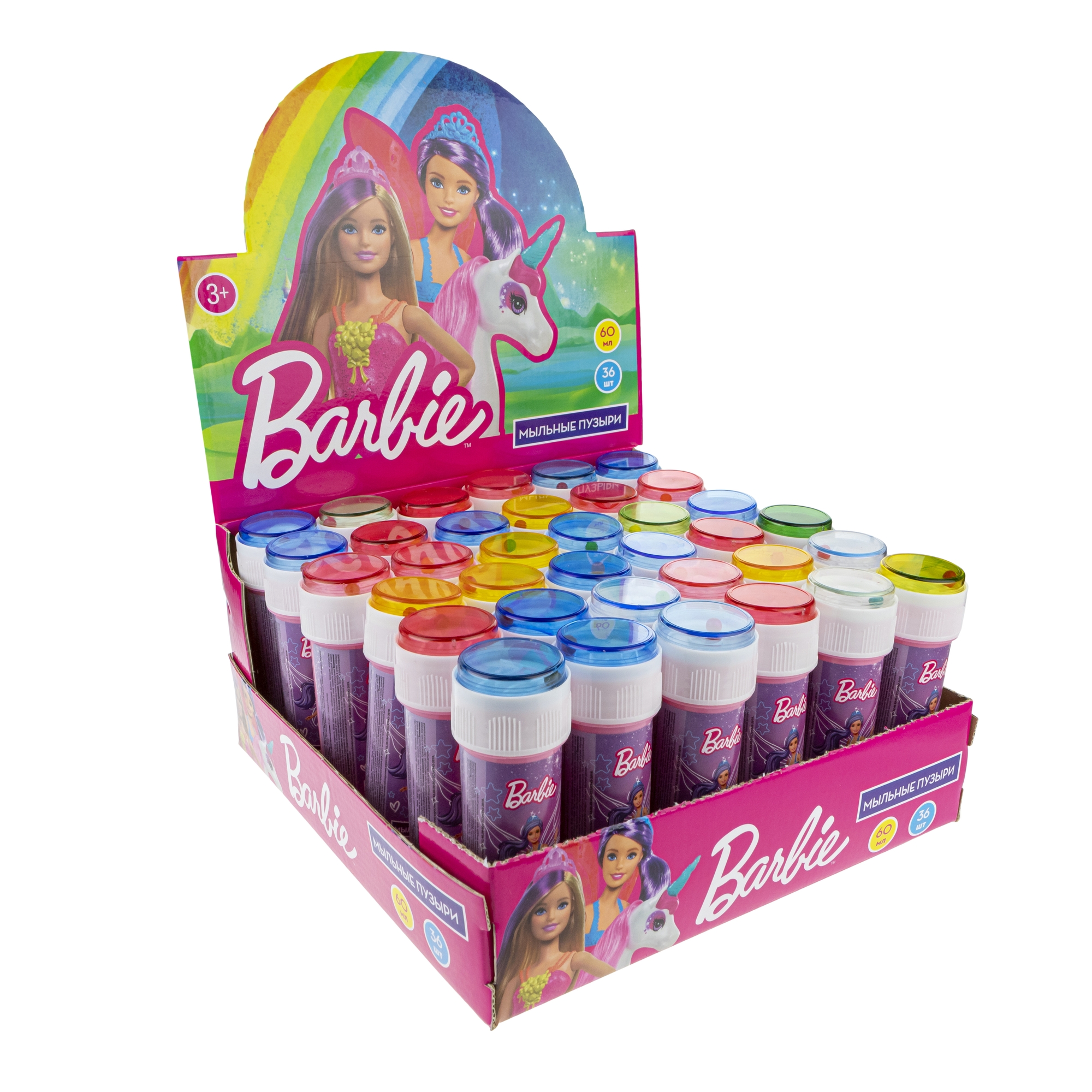 Мыльные пузыри 1TOY Barbie 60мл Т22255 в ассортименте - фото 5