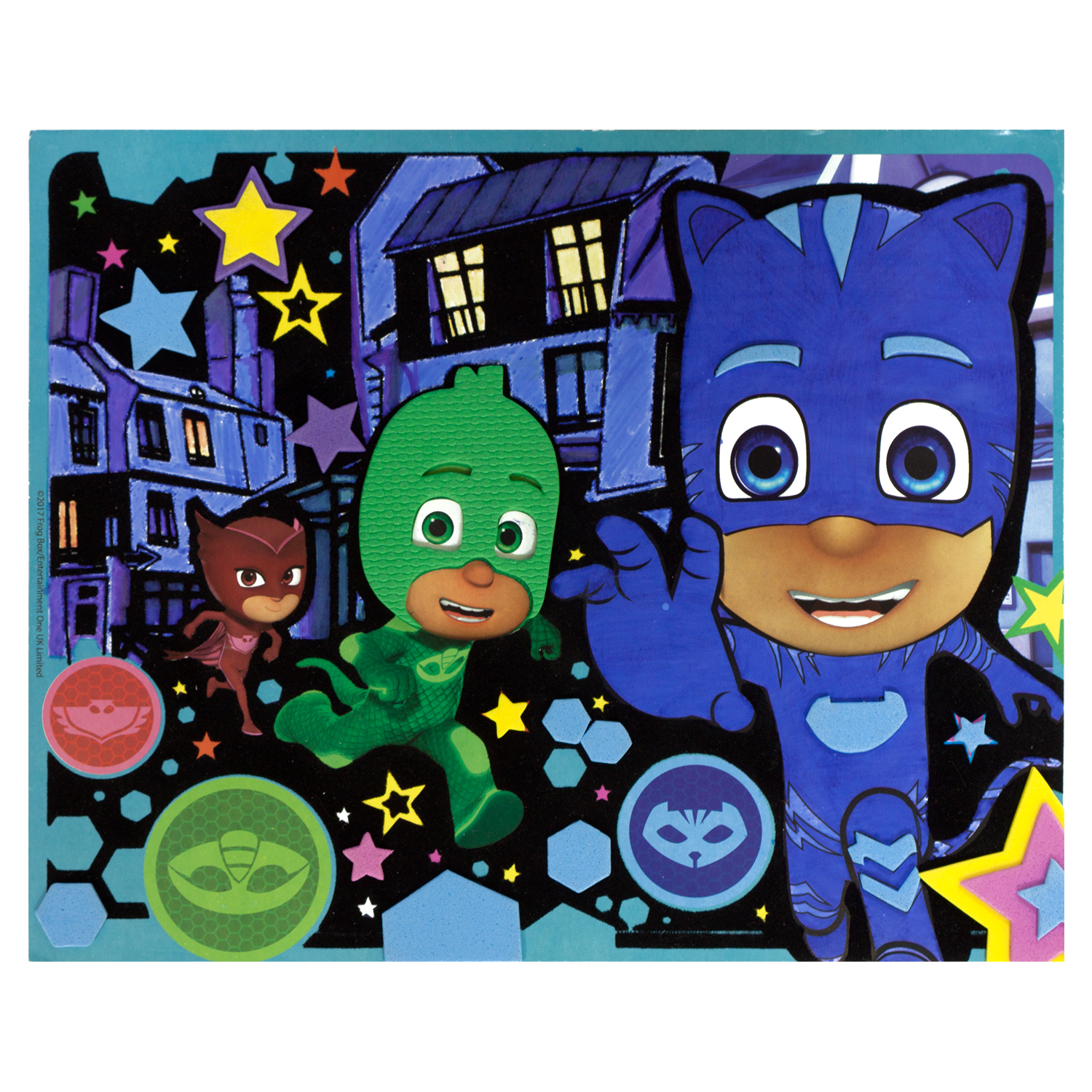 Аппликация и раскрашивание PJ masks на бархате Отважные герои - фото 3