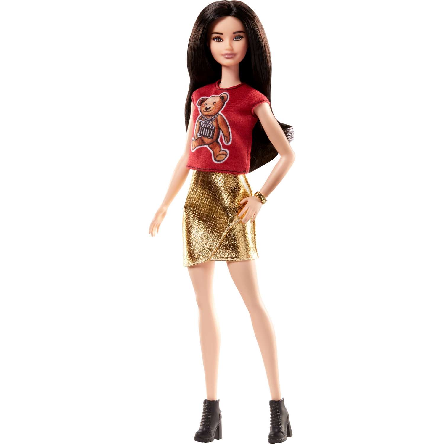 Кукла Barbie Игра с модой Футболка Мишка Тедди FJF36 FBR37 - фото 1