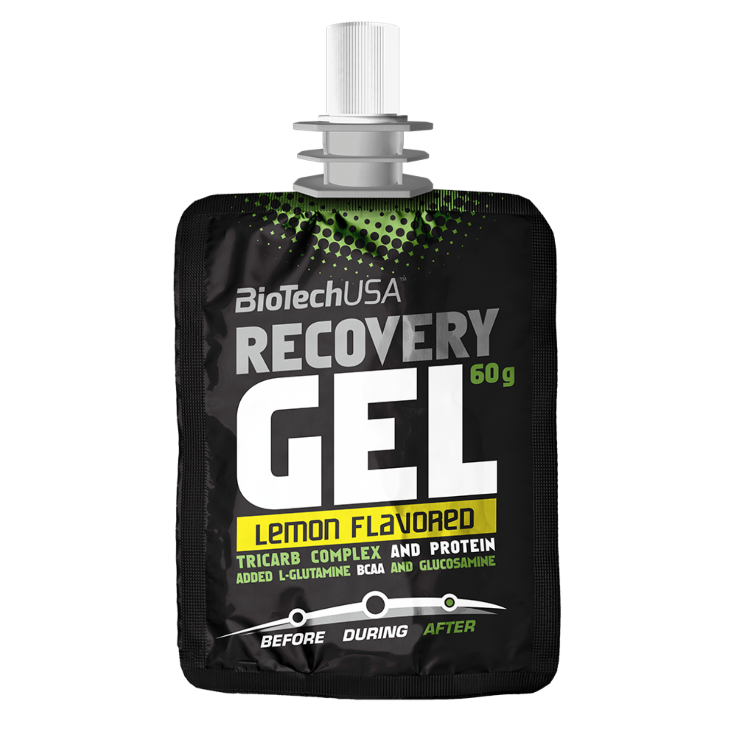 Предтренировочный комплекс BiotechUSA Recovery Gel 12х60г. Лимон - фото 2