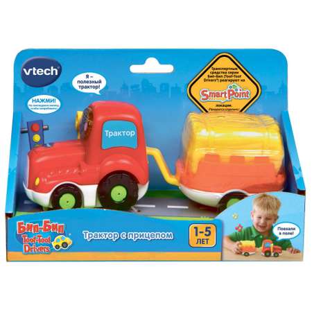 Трактор Vtech с прицепом для сена 80-152326