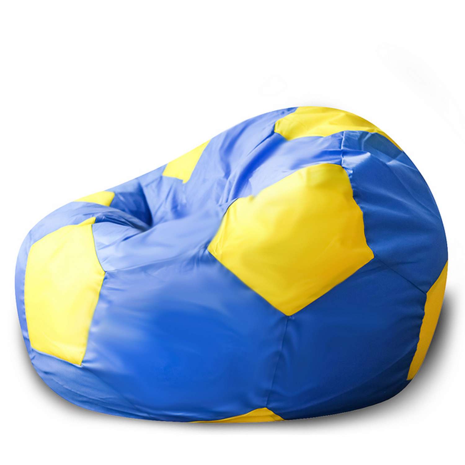 Кресло-мешок DreamBag Мяч Сине-Желтый Оксфорд - фото 1