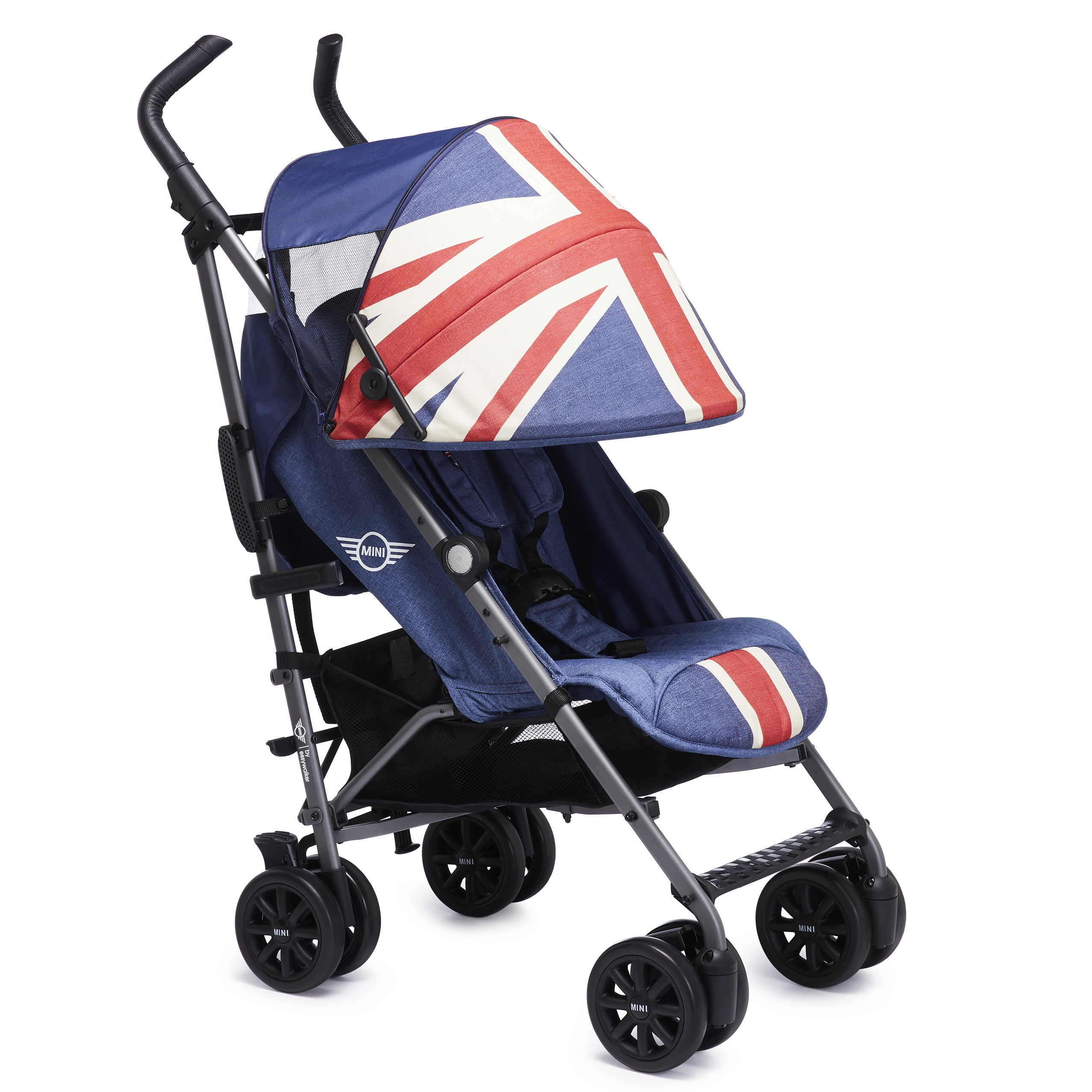 Коляска Easywalker Mini Buggy+ Union Jack Vintage с бампером - фото 5