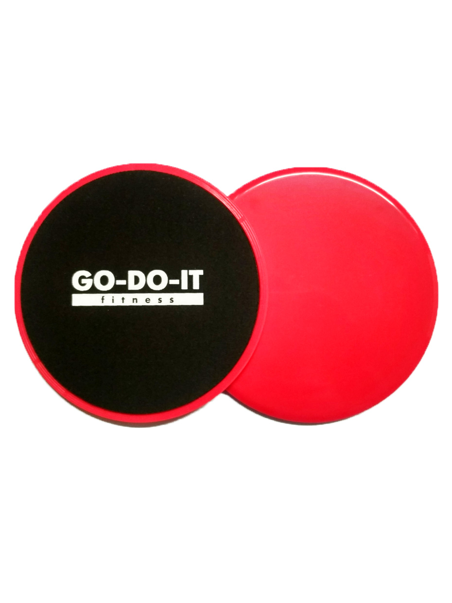 Набор дисков для скольжения GO-DO-IT красная пара и 24 видеоурока - фото 1