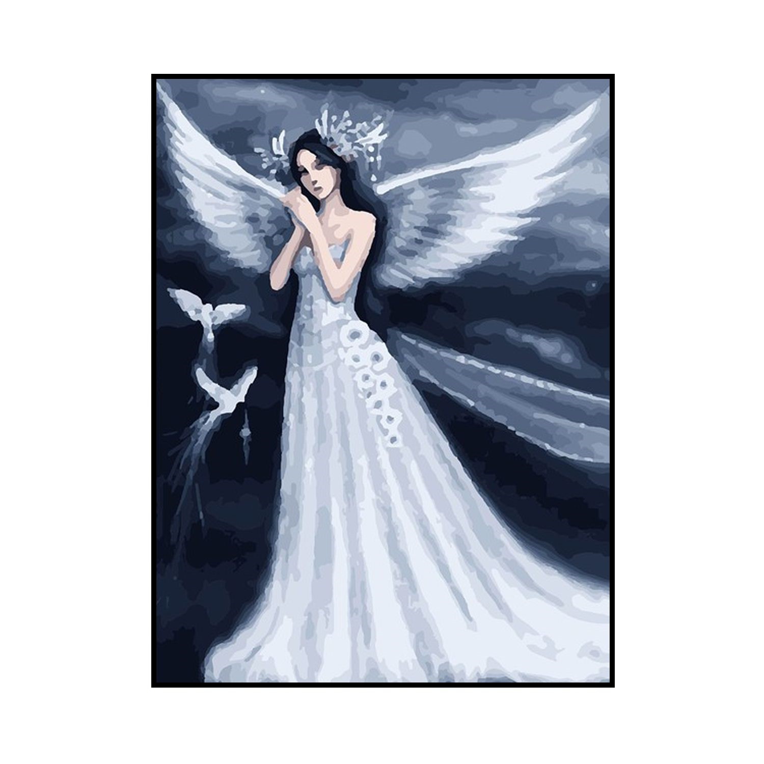 Алмазная мозаика Seichi Девушка - ангел 30х40 см - фото 2