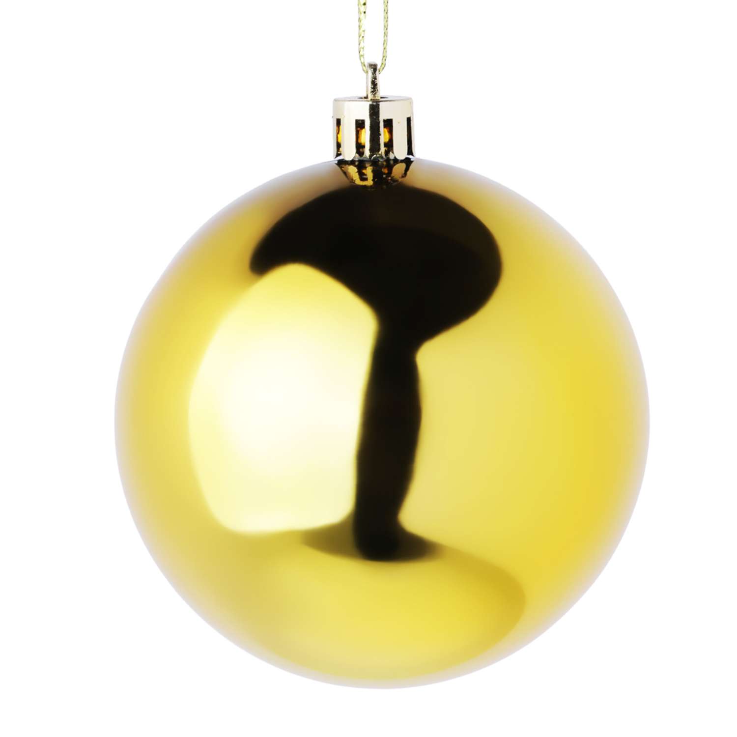 Набор ёлочных шаров Сноубум 4 шт 8 см в тубе фиолетовый золото - фото 2