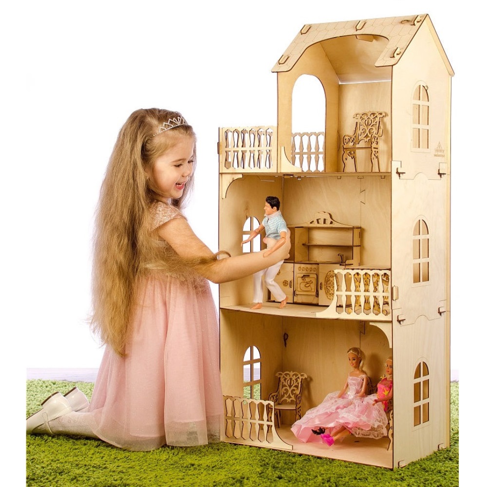Кукольный домик Теремок для Барби КД-8 209 - фото 4