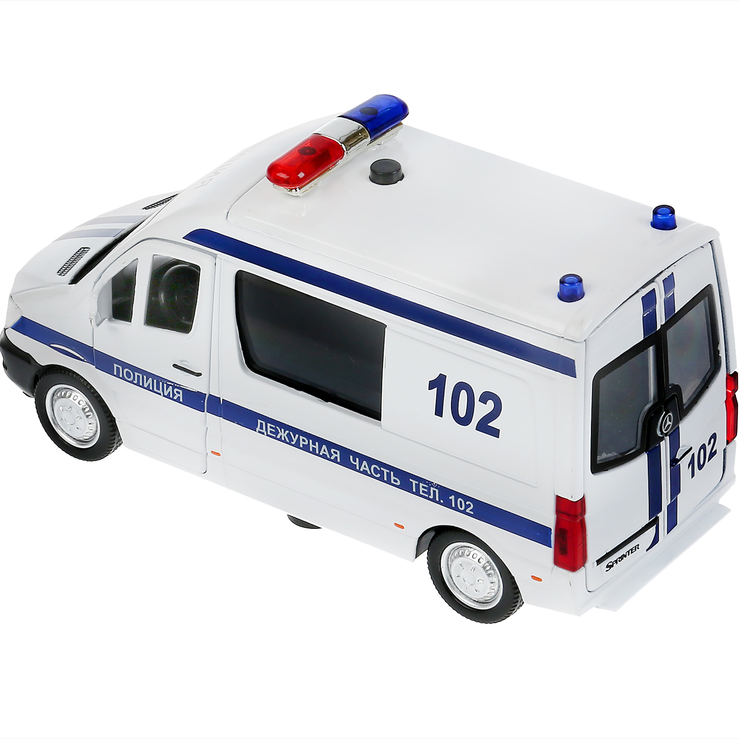 Полицейская машина Технопарк Mercedes BENZ SPRINTER 300435 - фото 4