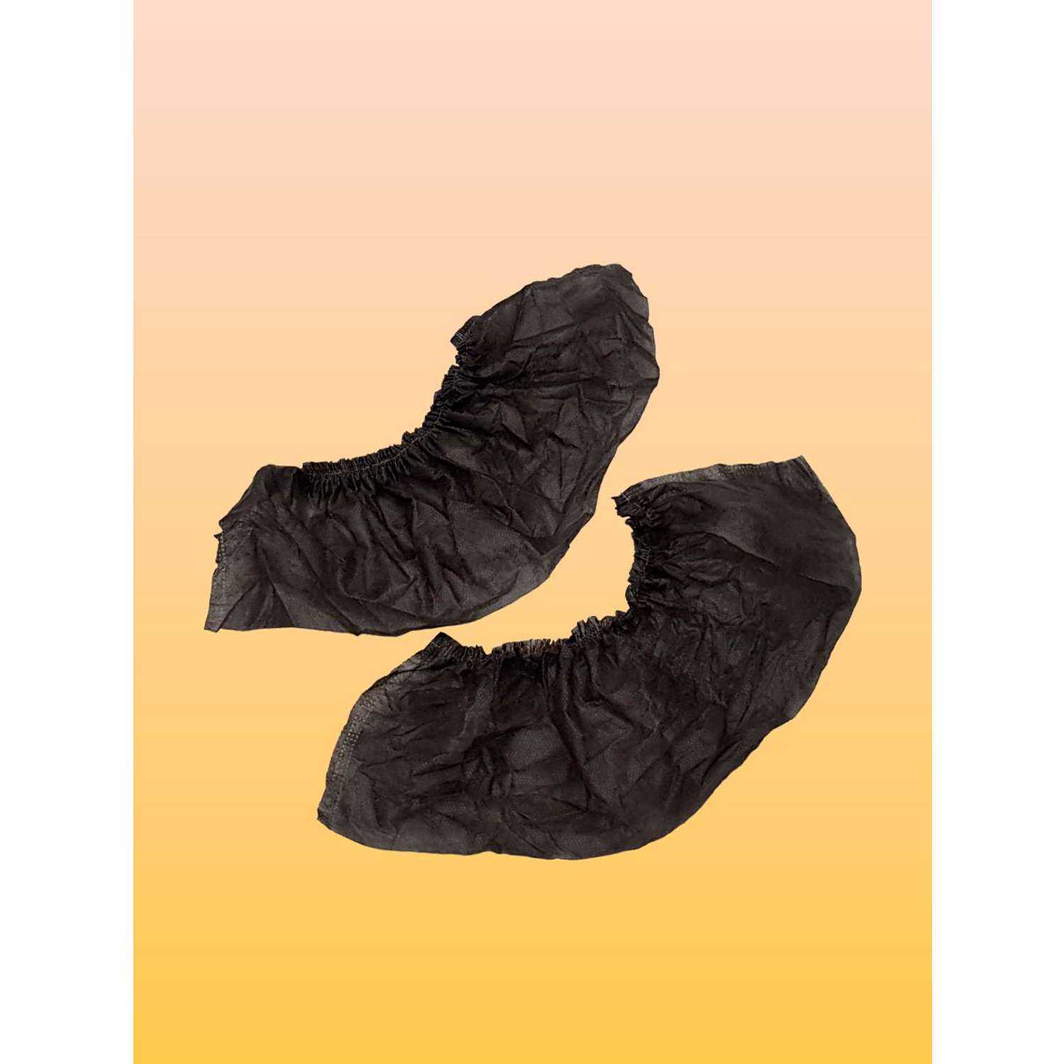 Носки Амарант из нетканого материала одноразовые 25 пар/черные - фото 3