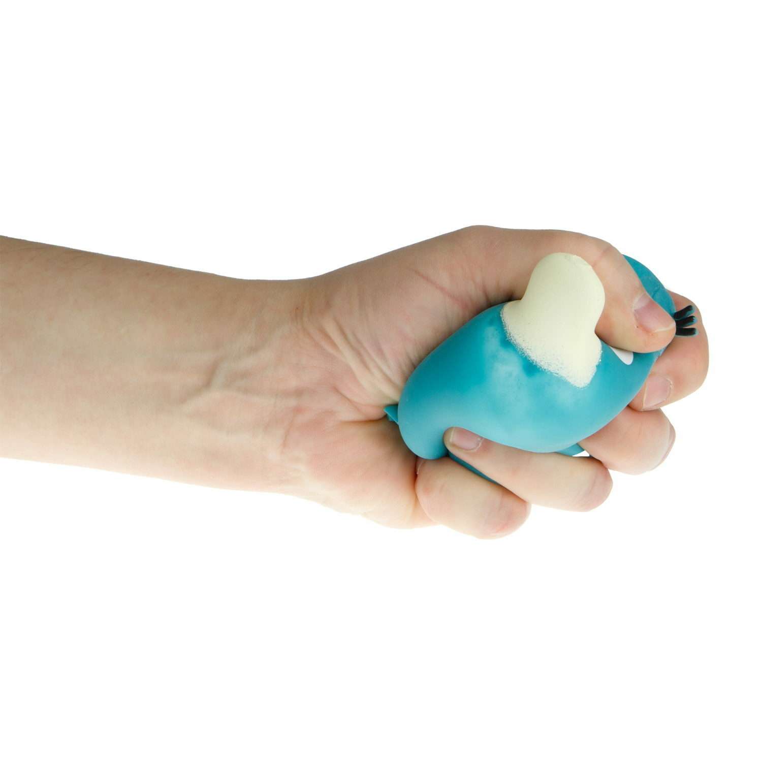 Мяч антистресс для рук Крутой замес 1TOY утка зелёная жмякалка мялка тянучка 1 шт - фото 2