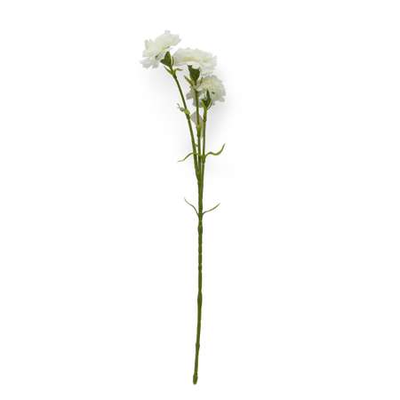Цветок искусственный Astra&Craft Гвоздика 60 см цвет белый
