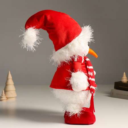 Кукла интерьерная Зимнее волшебство «Снеговик в кафтане Деда Мороза» 40 см