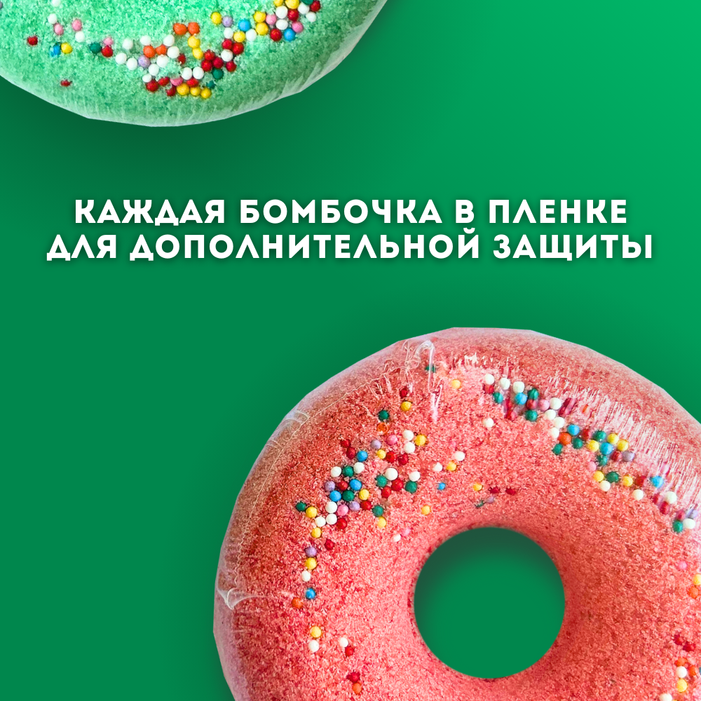 Подарочный набор Laboratory KATRIN Бомбочки для ванны "Donut's" 2шт - фото 4