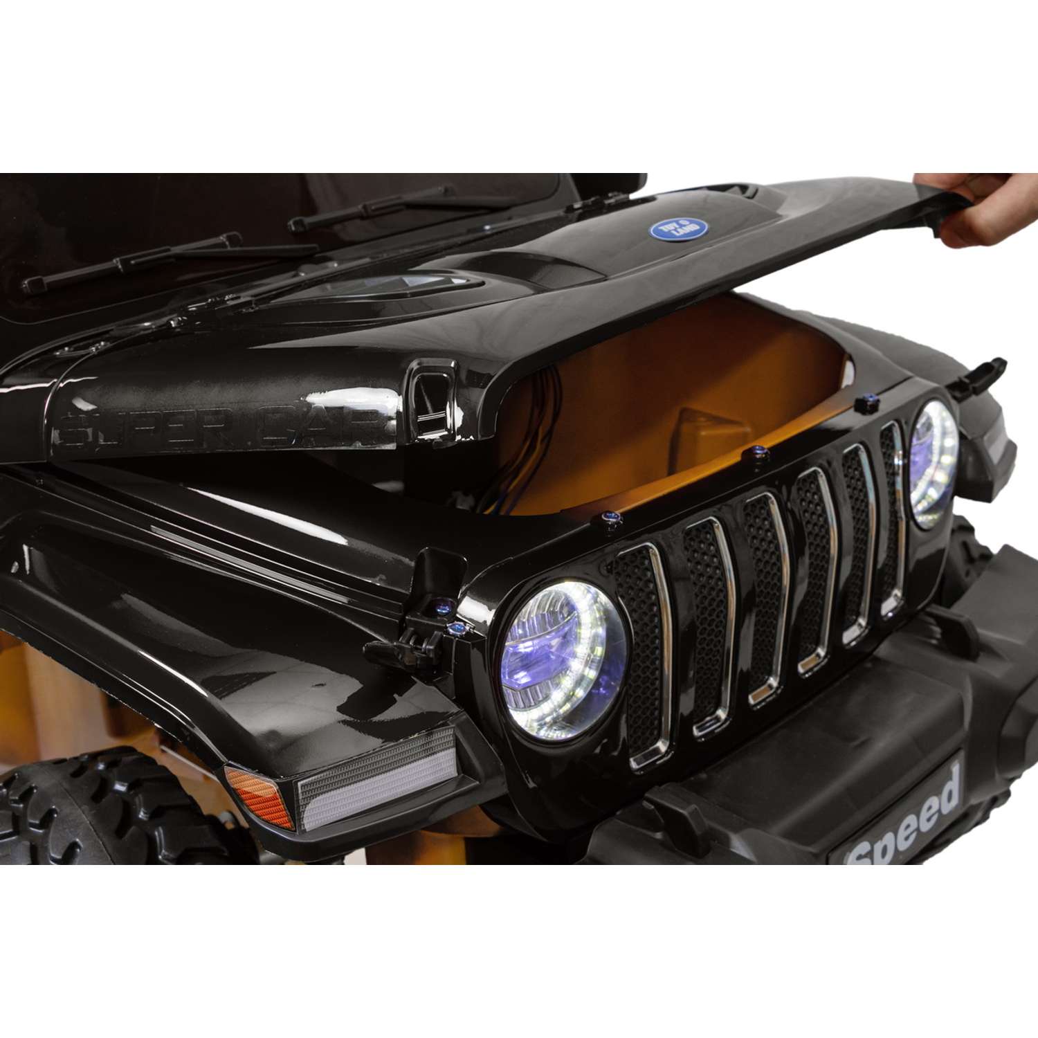 Электромобиль TOYLAND Джип Jeep Rubicon 5016 чёрный - фото 6