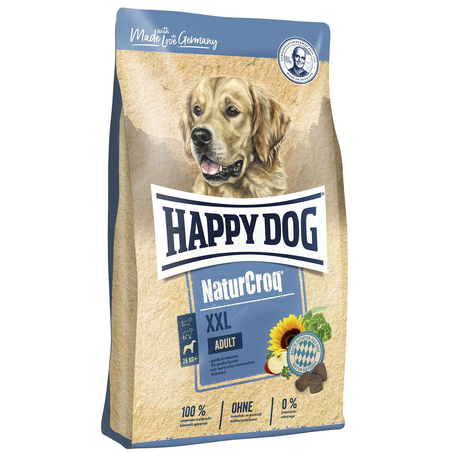 Корм для собак Happy Dog Premium NaturCroq крупных пород XXL 15кг - фото 1
