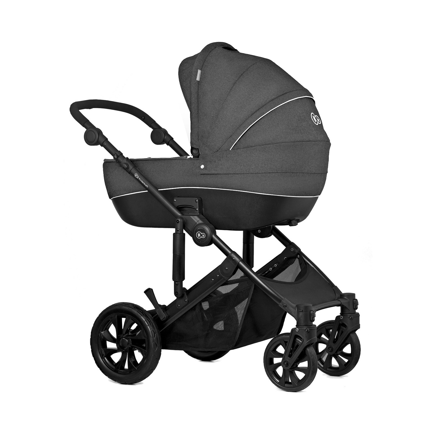 Коляска 3в1 Kinderkraft Prime Lite black - фото 4