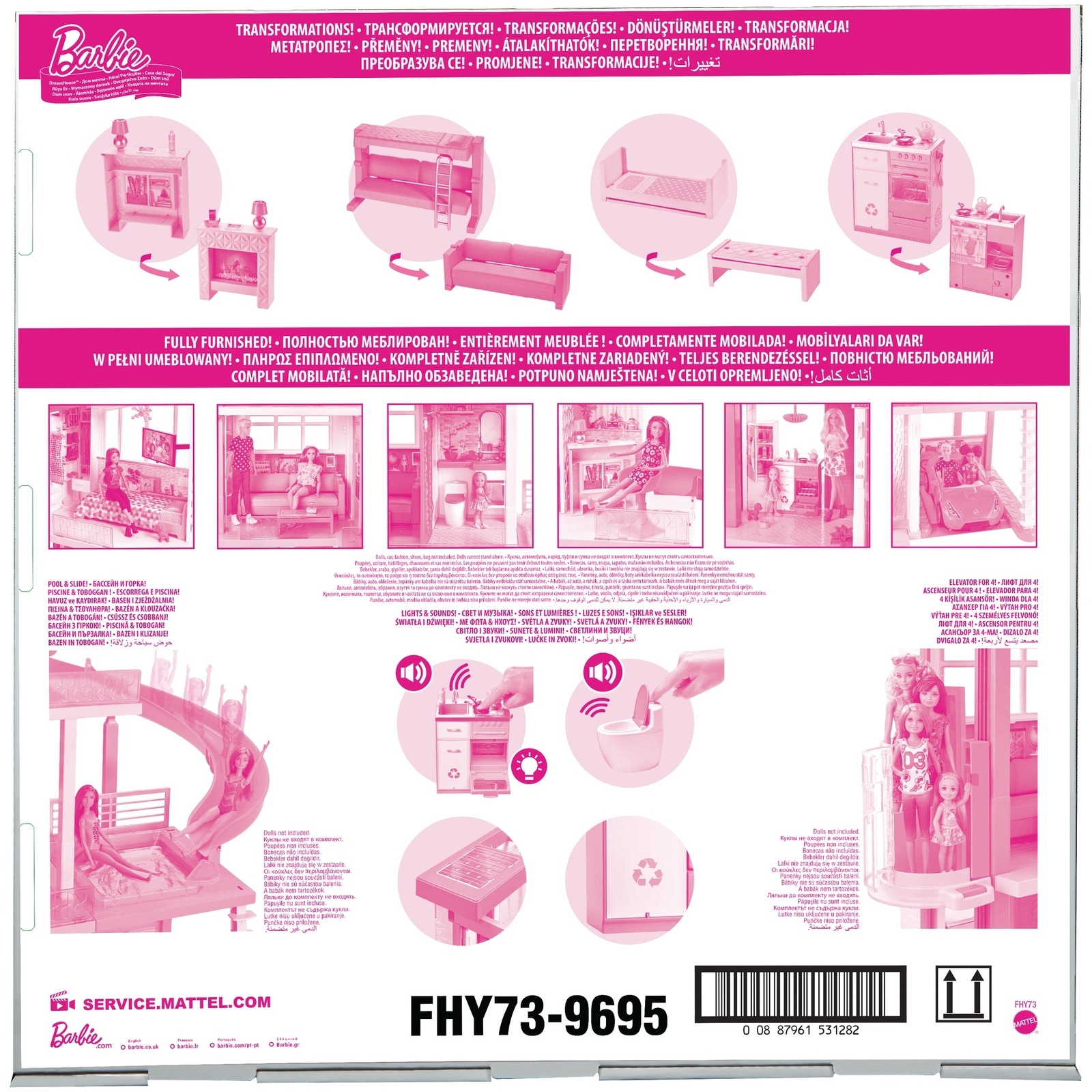 Домик для кукол Barbie FHY73 - фото 3