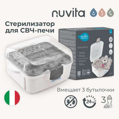 Стерилизатор бутылочек Nuvita Stericompact sterilizer для микроволновой печи