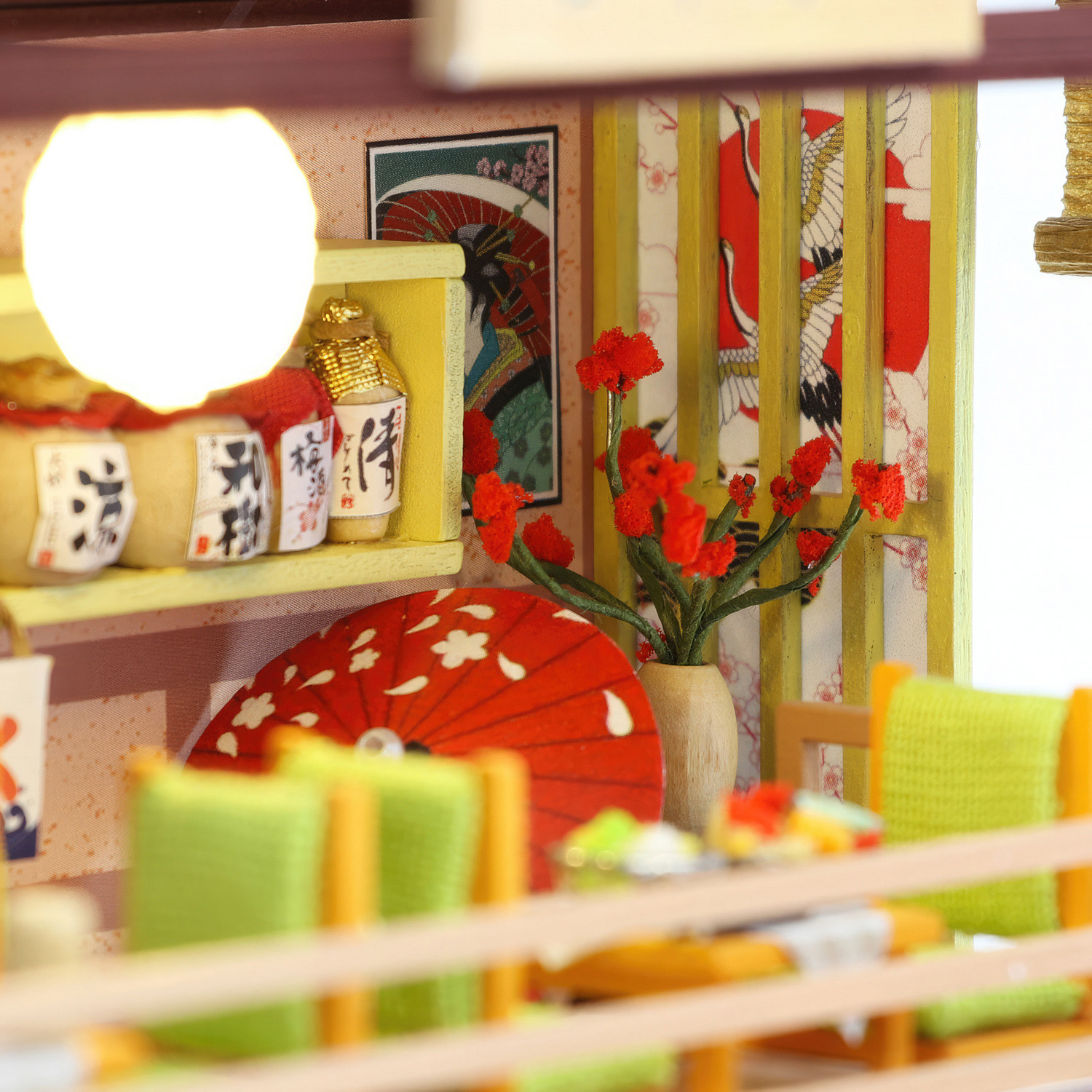 Интерьерный конструктор HitToy Румбокс Японское кафе с куполом и подсветкой M2011 - фото 4