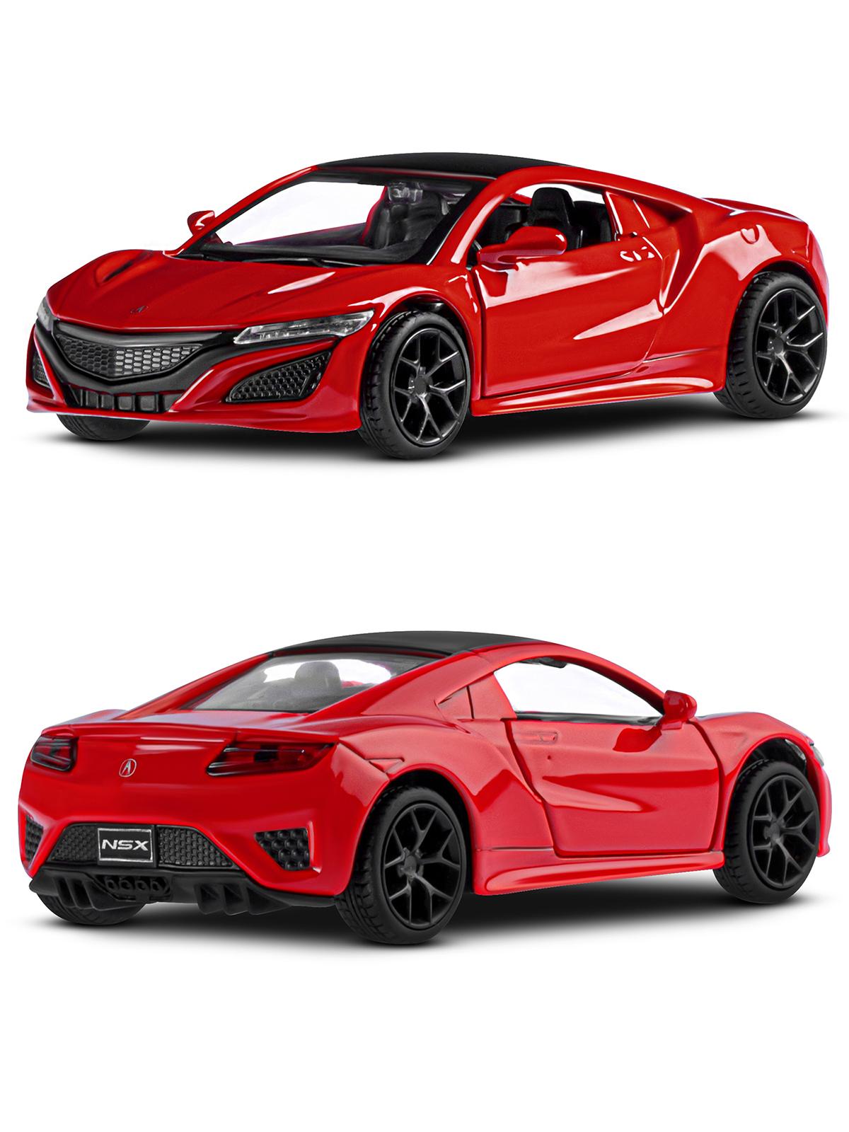 Автомобиль АВТОпанорама Honda Acura NSX 1:38 красный JB1200143 - фото 5