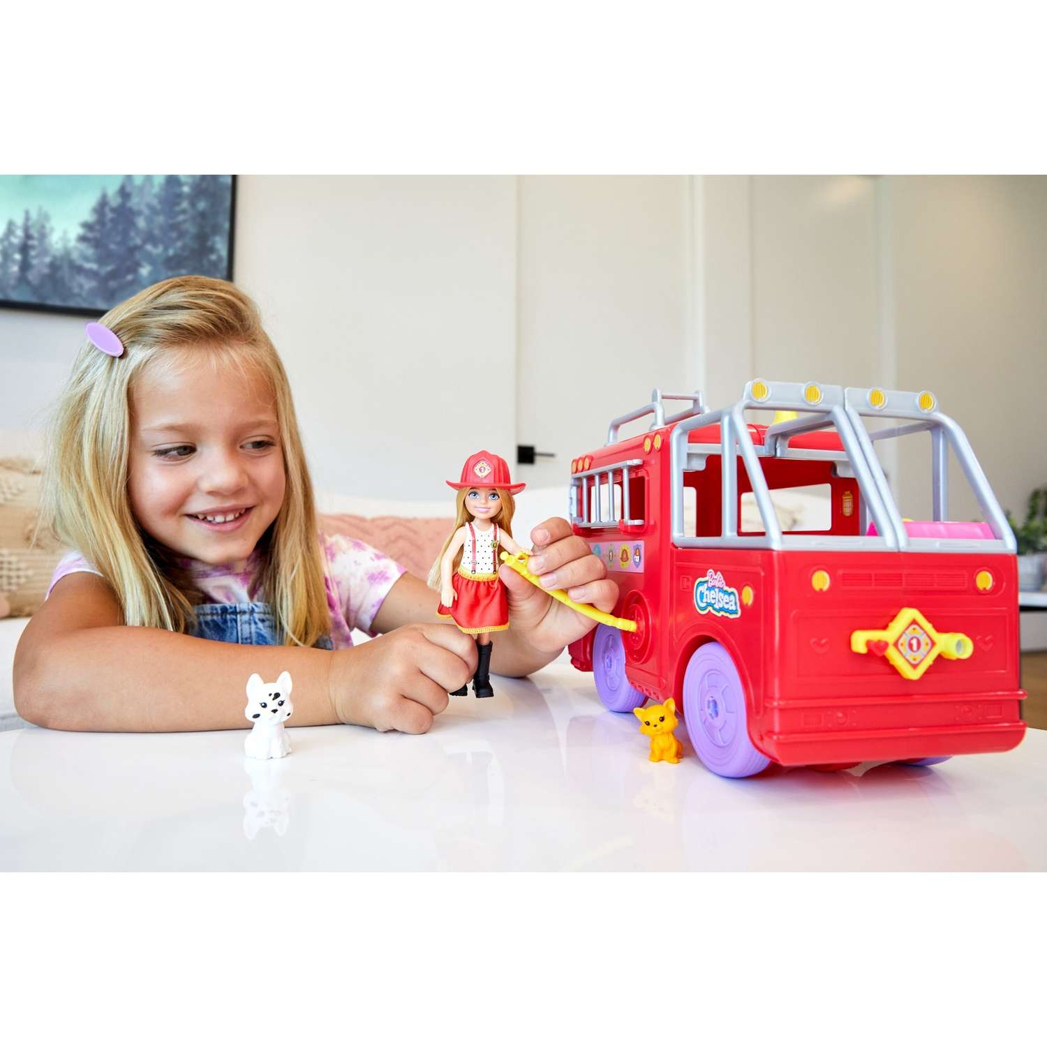 Набор игровой Barbie Челси и пожарная машина HCK73 HCK73 - фото 13