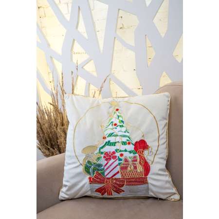 Чехол для подушки Arya Home Collection 45x45 Surprise Кремовый