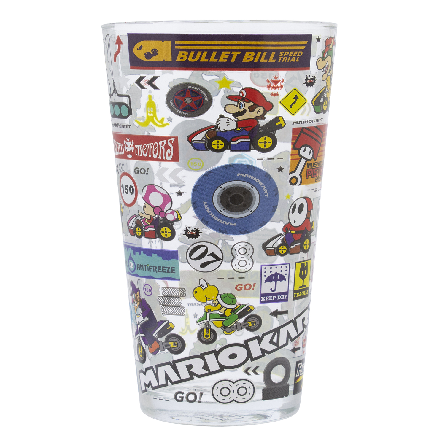 Бокал PALADONE стеклянный Super Mario Kart Glass 400ML PP8325NN - фото 1