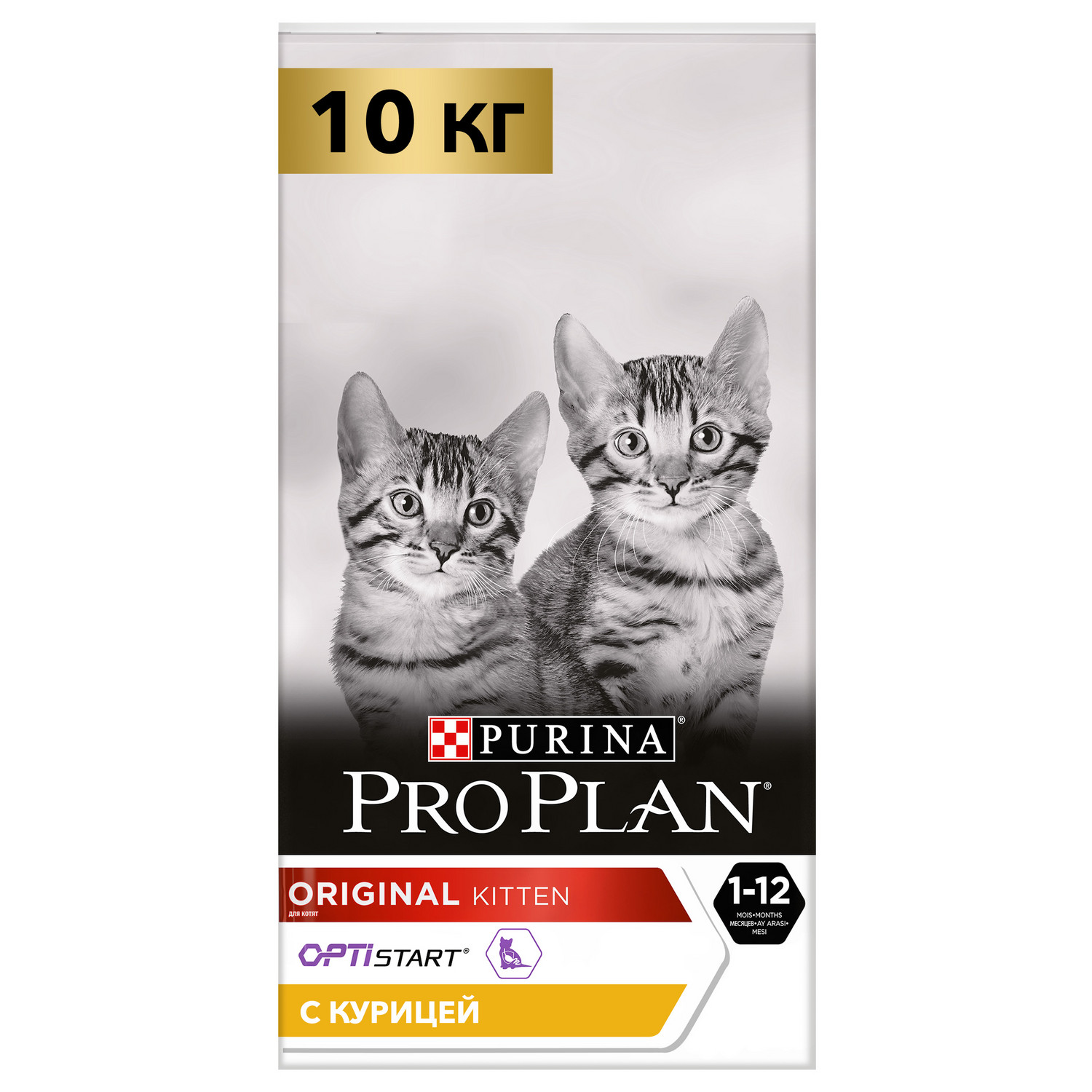 Сухой корм для кошек PRO PLAN 10 кг курица (полнорационный) - фото 1