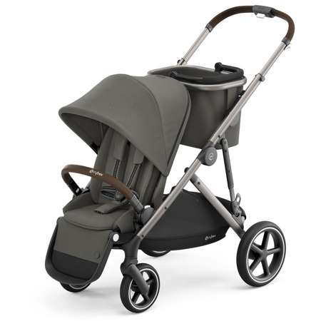 Коляска Cybex Gazelle S TPE Soho с корзиной и дождевиком Grey