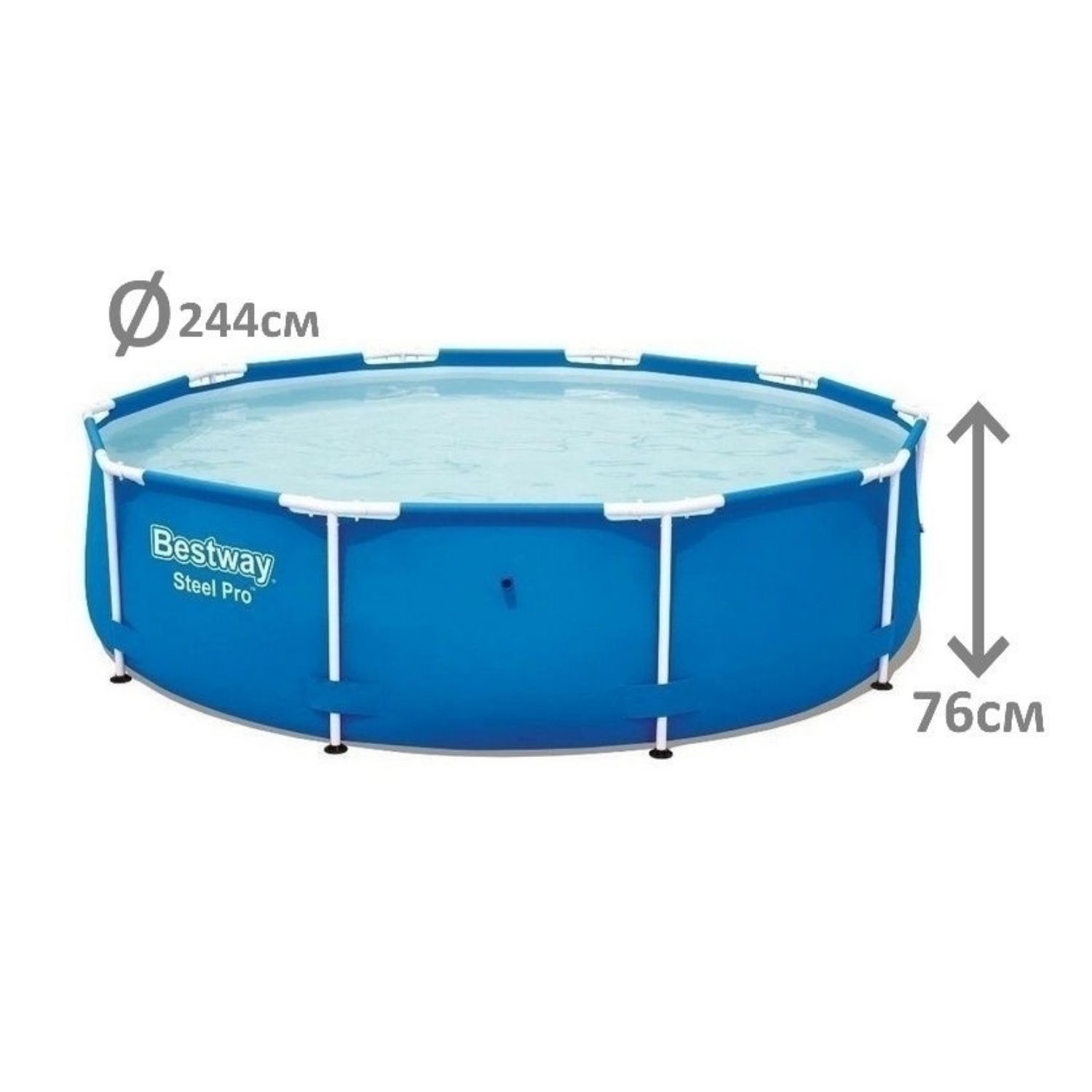 Бассейн каркасный Bestway 244х76 см - фото 2