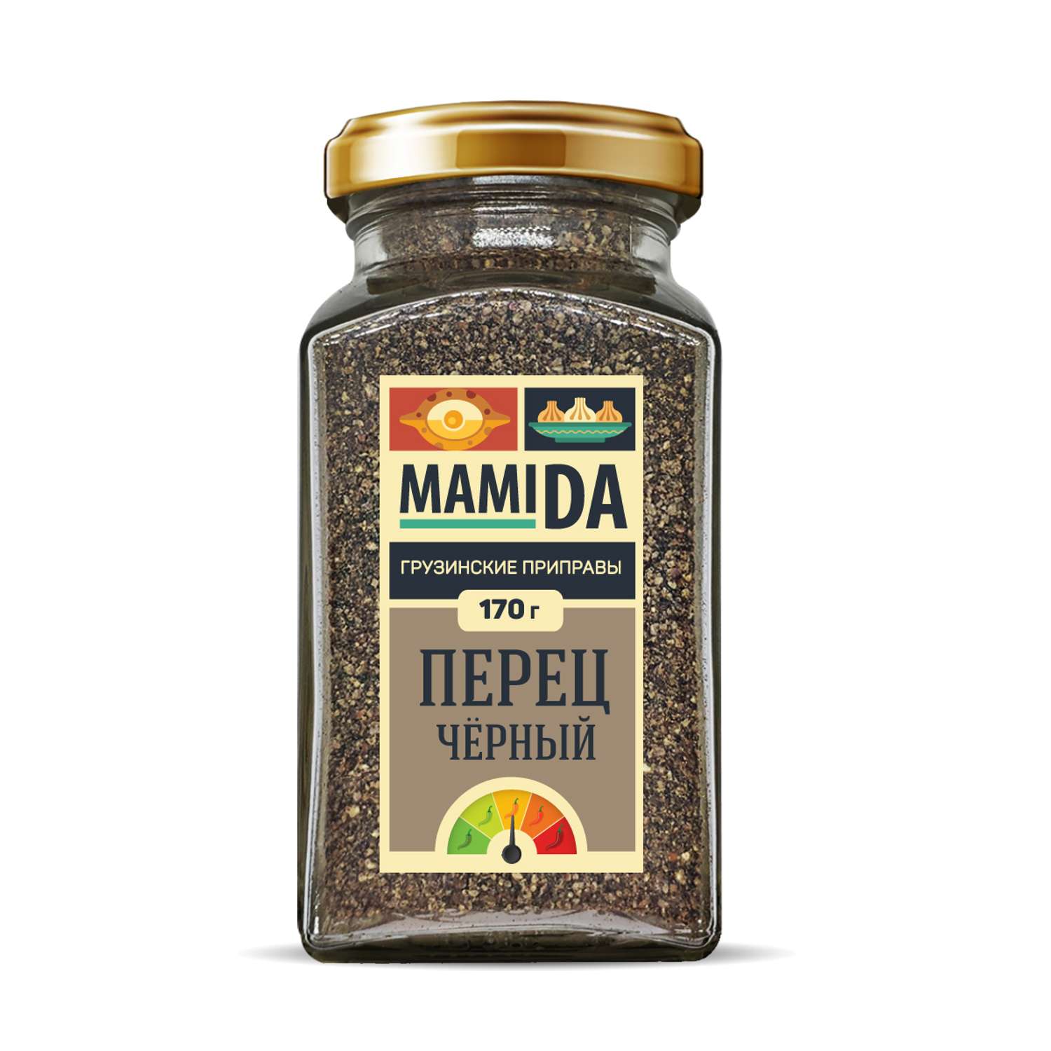 Специя MamiDA Перец черный молотый 170г - фото 1