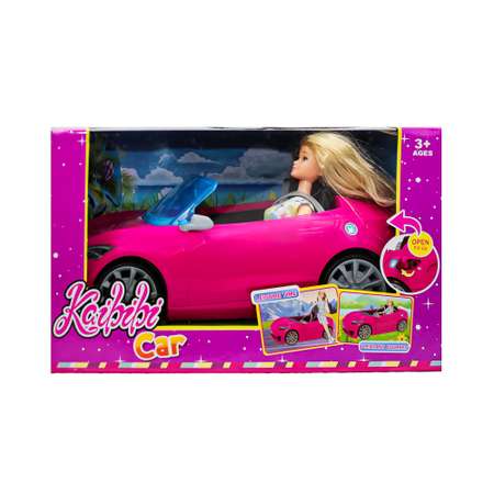 Машина для куклы SHARKTOYS Кабриолет двухместный и кукла 30 см в комплекте