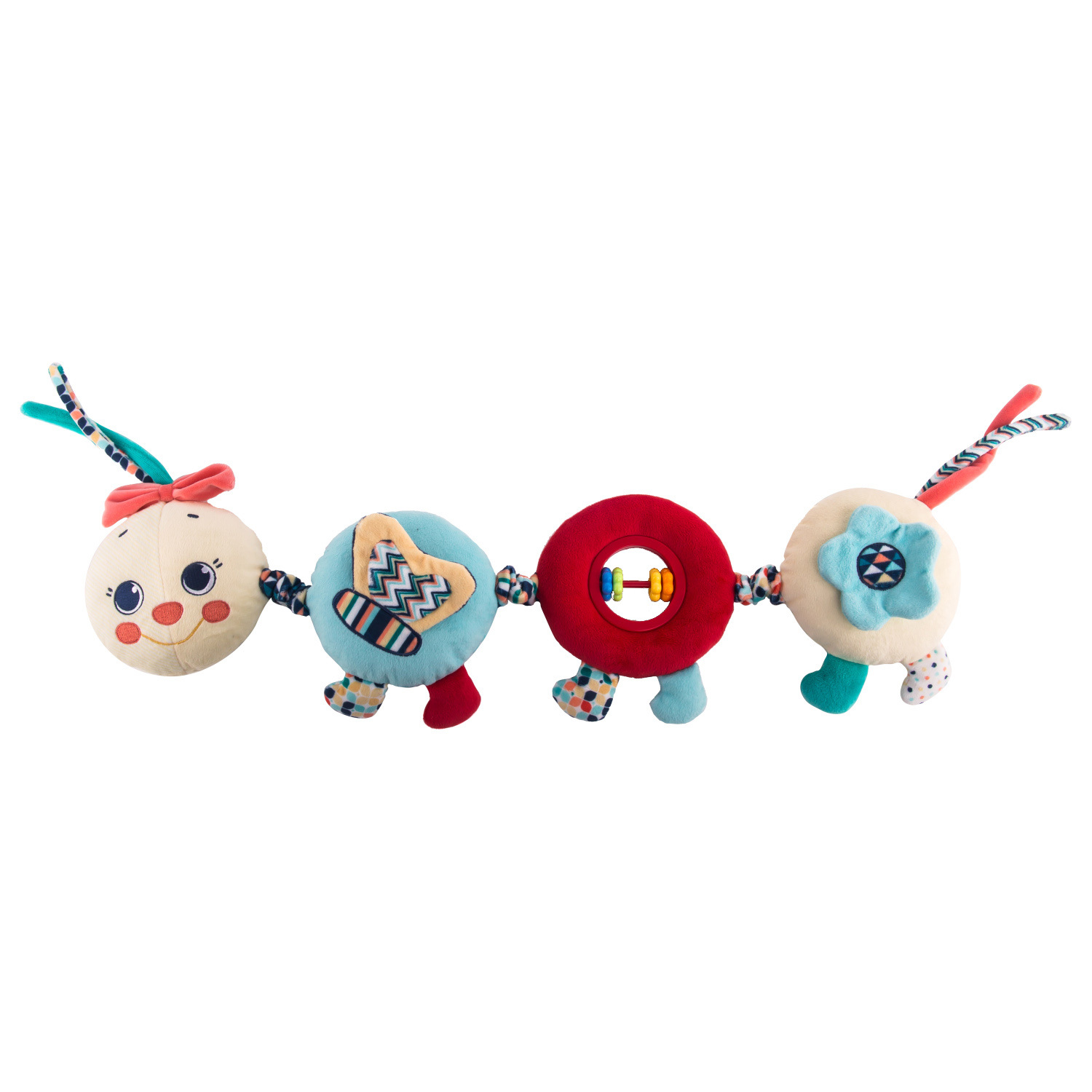 Игрушка подвесная Happy Snail Веселая гусеница 19HS003PG купить по цене 499  ₽ в интернет-магазине Детский мир