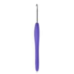 Крючок для вязания Hobby Pro с резиновой мягкой ручкой металлический для тонкой и средней пряжи 3.5 мм