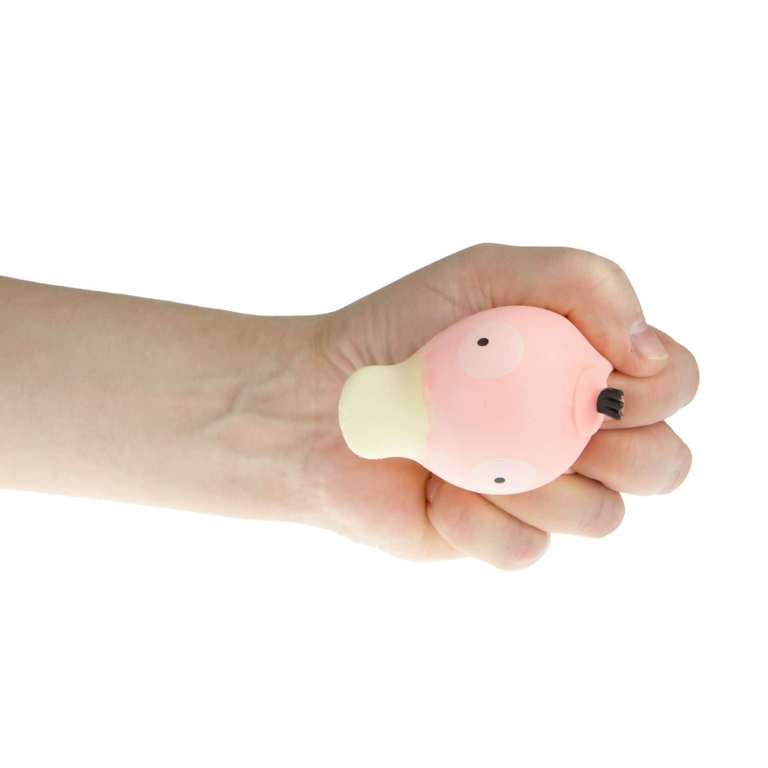 Мяч антистресс для рук Крутой замес 1TOY утка розовая жмякалка мялка тянучка 1 шт - фото 2