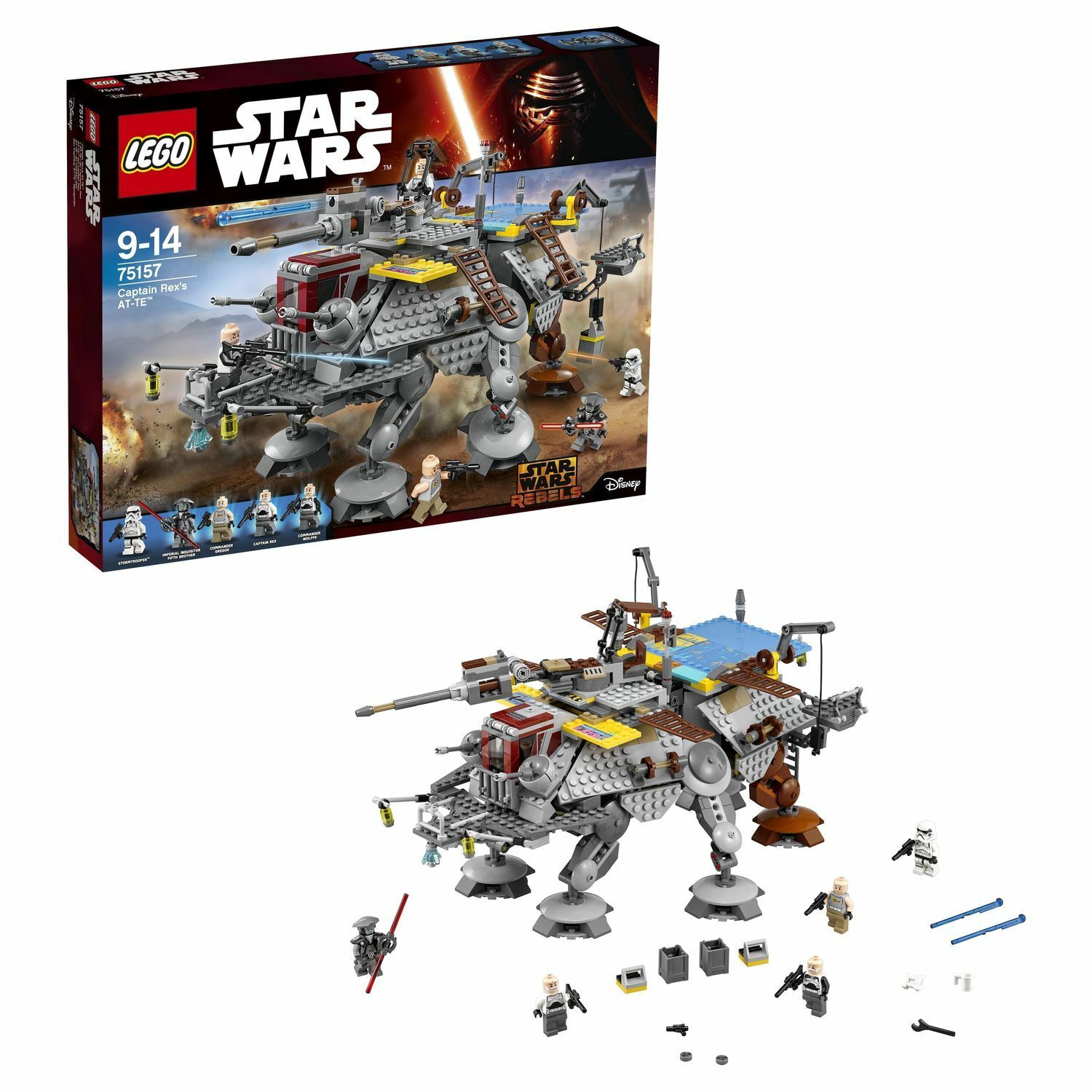 Конструктор LEGO Star Wars TM Шагающий штурмовой вездеход AT-TE капитана  Рекса (75157) купить по цене 10999 ₽ в интернет-магазине Детский мир