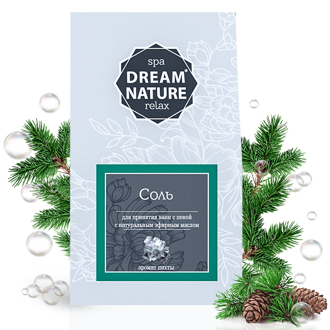 Соль для ванны с пеной Dream Nature с ароматом пихты 500 г купить по цене  136 ₽ в интернет-магазине Детский мир