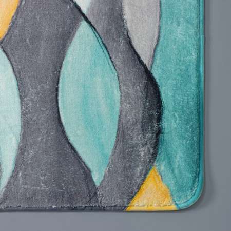 Коврик Доляна для ванной «Эльф» 50×80 см цвет сиреневый