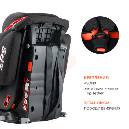 Автокресло Olsson Voyager Fix Black Sport Isofix 1/2/3 (9-36 кг)