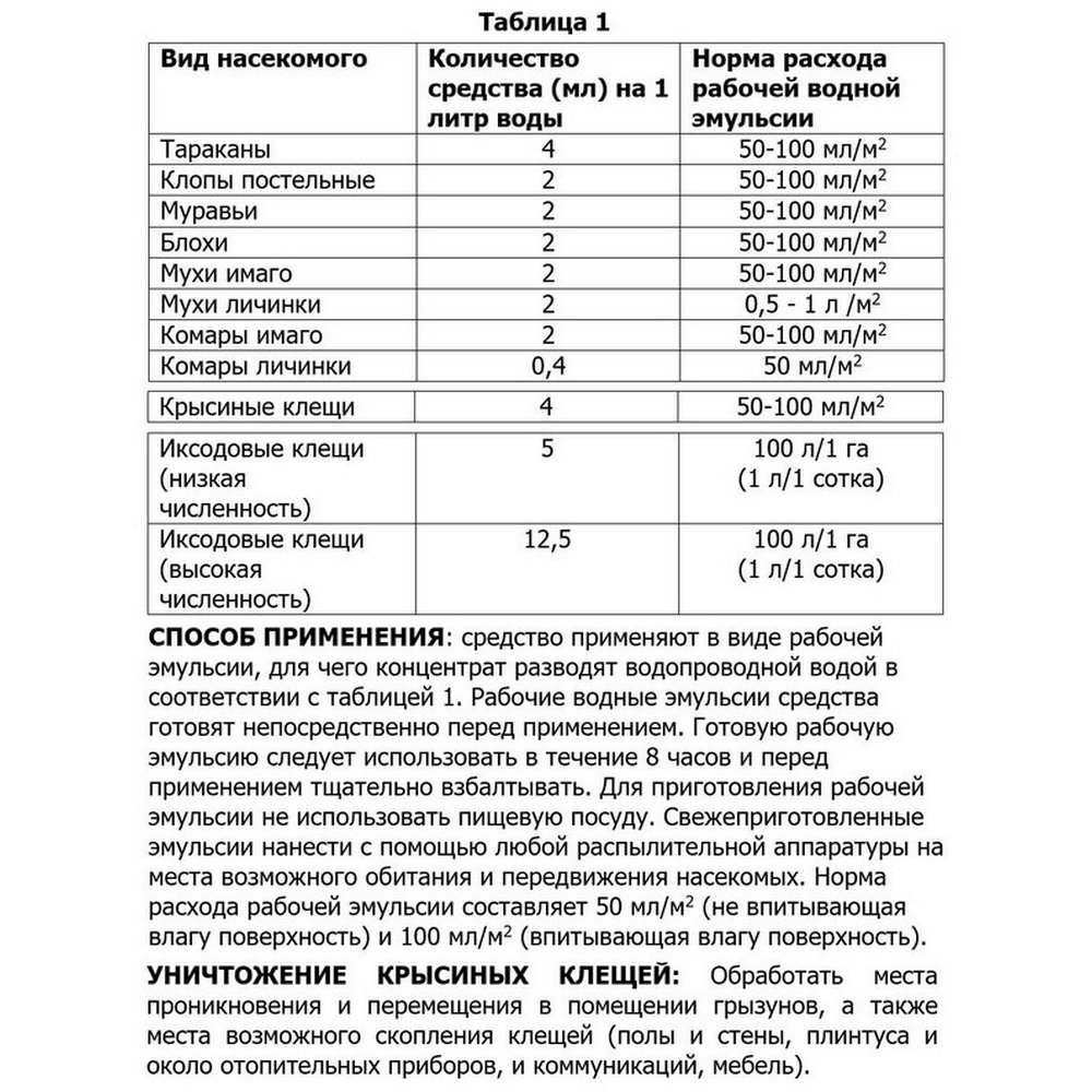 Средство ЮРАКС от тараканов клопов комаров клещей 50 мл - фото 4