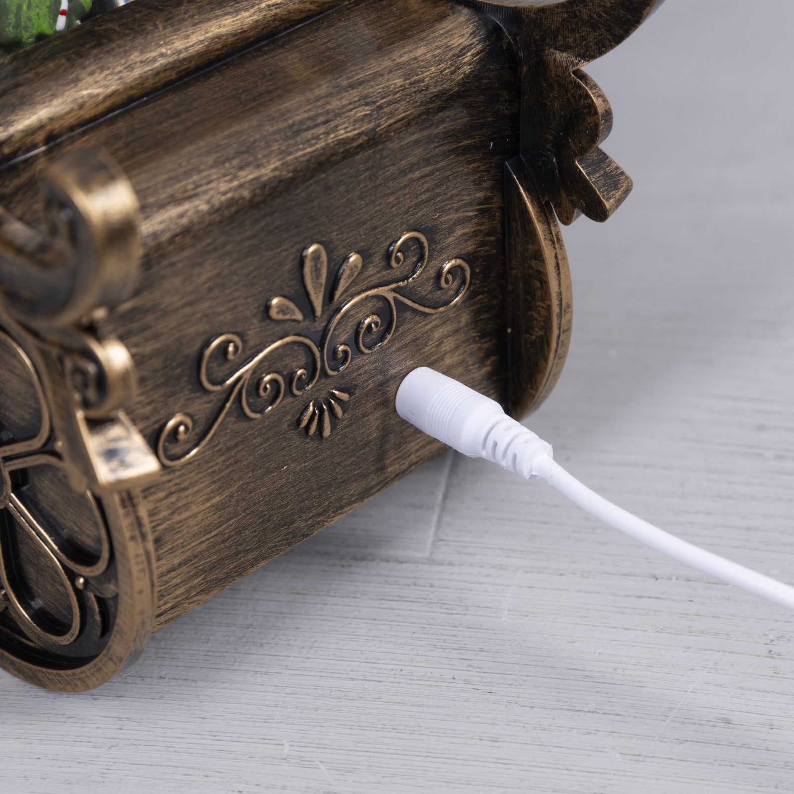 Светодиодная фигура Sima-Land «Карета с Дедом Морозом» батарейки не в комплекте USB свечение тёплое белое - фото 4