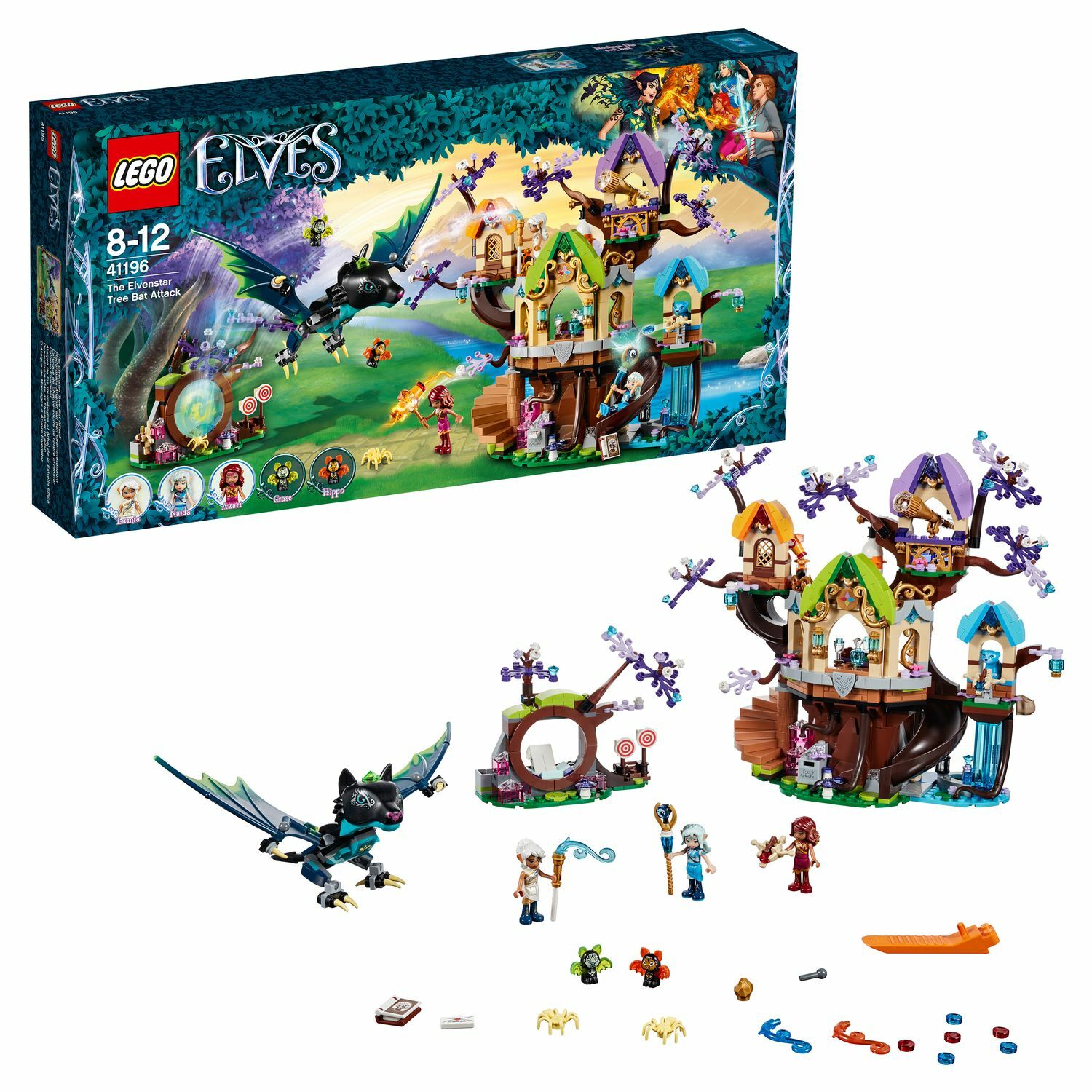 Конструктор LEGO Elves Нападение летучих мышей на Дерево эльфийских звёзд  41196