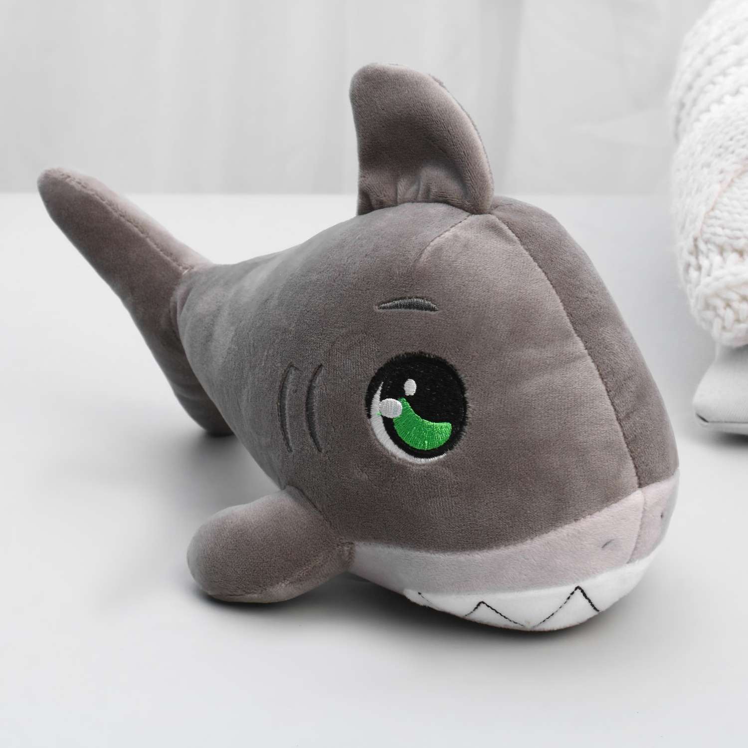 Мягкая игрушка Milo Toys «Акула» цвет серый - фото 5